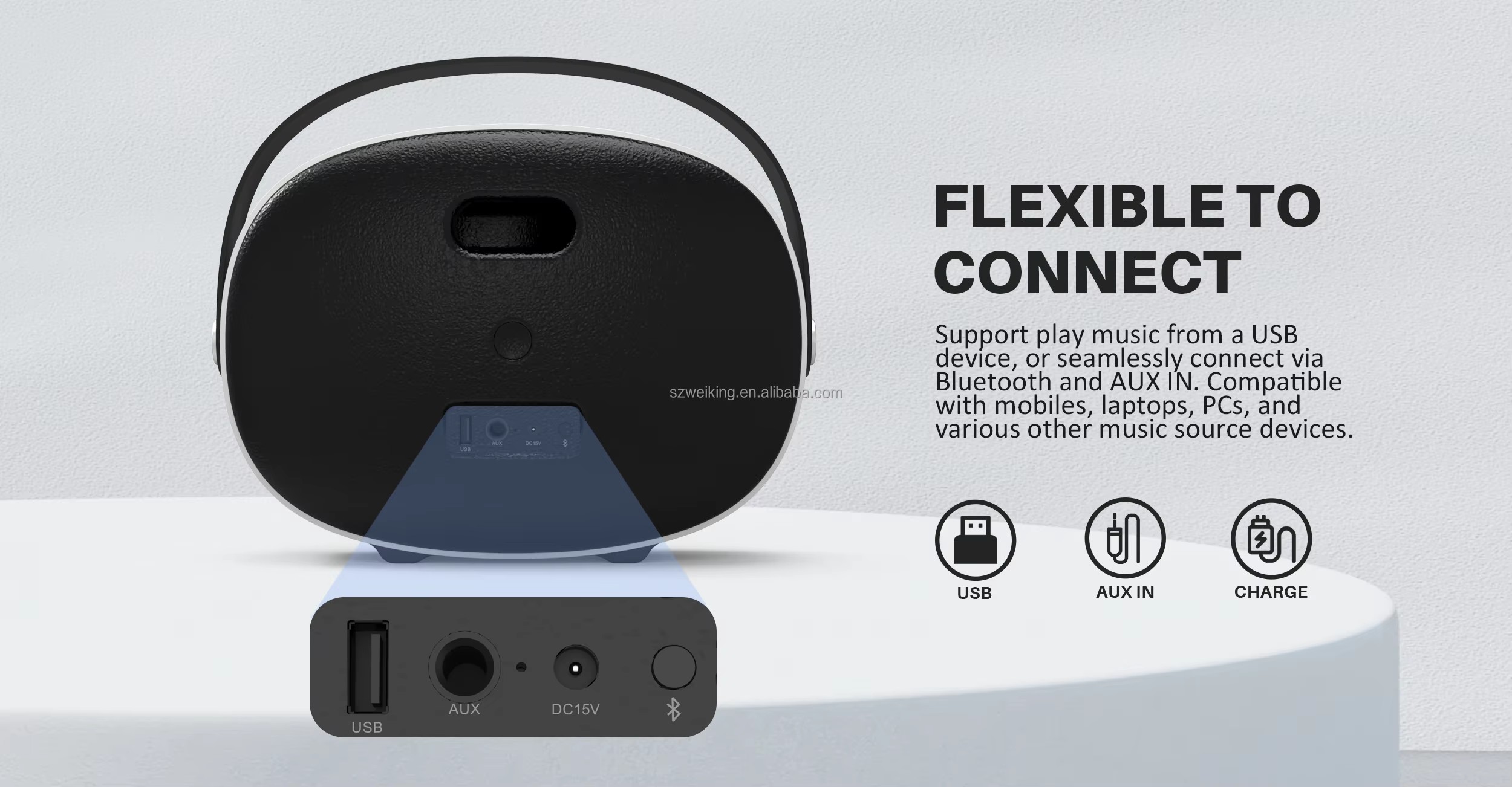 W-King Bluetooth Speaker 40W Bass Wireless Outdoor BT T8  Portable Speakers Boombox3 Upgraded Speak