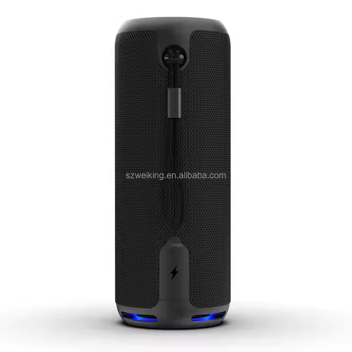 Outdoor Speaker IPX7 Waterproof TWS Mini 40W 3D Surround RGB Colorful Light Portable Bluetooth Speak